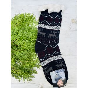 Шкарпетки чоловічі, носки з овечої шерсті, носки теплі, носки овчина орнамент світло сірі 39-42, 43-45 43-45