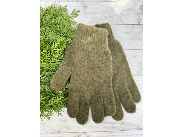 Чоловічі рукавиці з овечої шерсті, сірого кольору