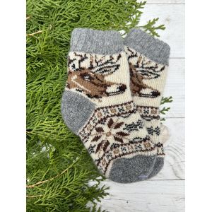 Шкарпетки дитячі 10-12 см від 0 до 2 років олень 1