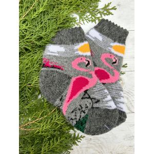 Шкарпетки дитячі 12-14 см 2-4 роки фламінго