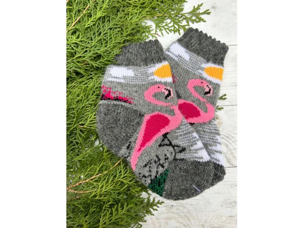 Шкарпетки дитячі 12-14 см 2-4 роки фламінго