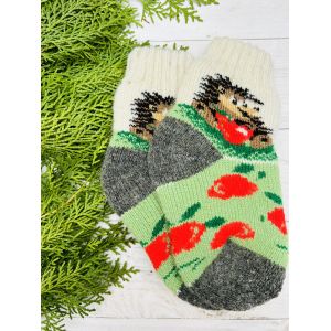 Шкарпетки дитячі 12-14 см від 2 до 4 років їжачок