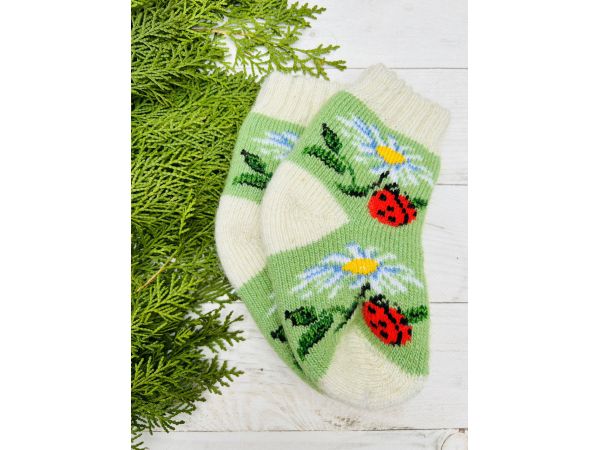 Шкарпетки дитячі 12-14 см 2-4 роки квіти