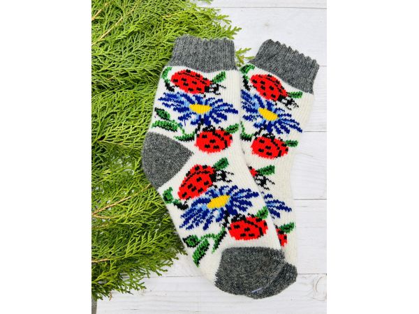 Шкарпетки дитячі 14-16 см 4-6 років ромашки