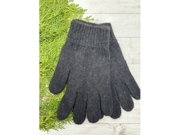 Чоловічі рукавиці з овечої шерсті,  сірого кольору