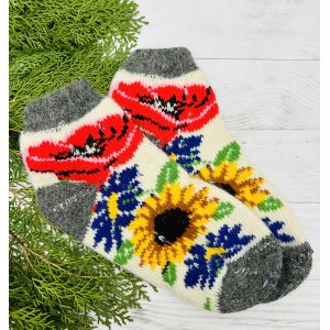 Шкарпетки жіночі, короткі овеча вовна