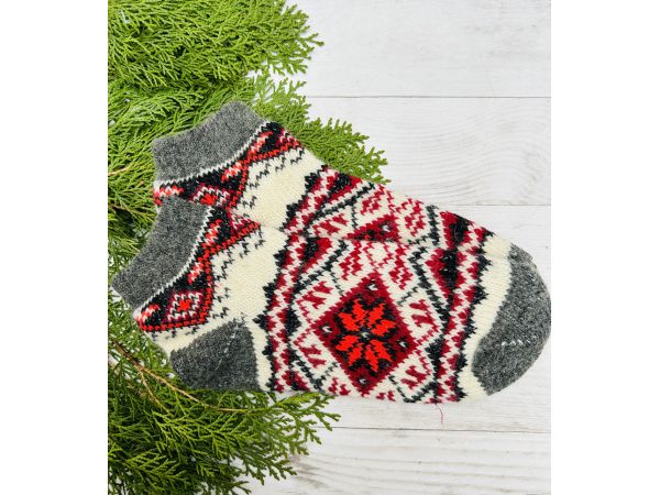 Шкарпетки жіночі, короткі овеча вовна