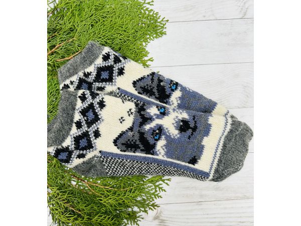 Шкарпетки чоловічі короткі овеча вовна