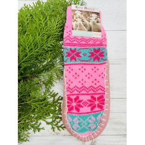 Шкарпетки дитячі з підошвою розмір 32-35 18 см рожевий