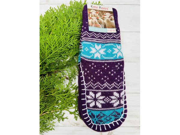 Шкарпетки дитячі з підошвою розмір 32-35 18 см