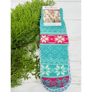 Шкарпетки дитячі з підошвою розмір 32-35 18 см рожевий