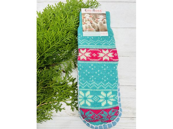 Шкарпетки дитячі з підошвою розмір 32-35 18 см рожевий