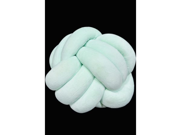 Подушка декоративна Вузлик подушка м’ячик 30 см, м'ятний