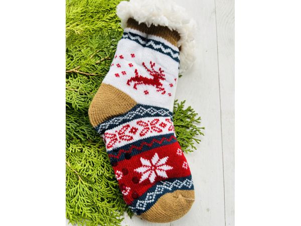 Шкарпетки дитячі/підросткові  розмір 31-35 червоно-коричневий 17-19 см