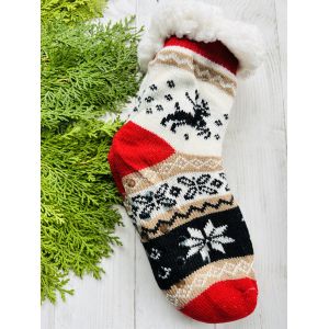 Шкарпетки дитячі/підросткові  розмір 31-35 червоно-чорні 17-19 см