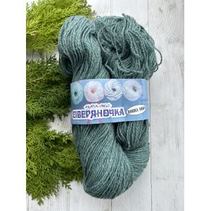Пряжа з овечої шерсті для вязання Сіверяночка 200 г аквамарин