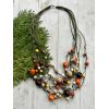 Намисто з дерева кольорове