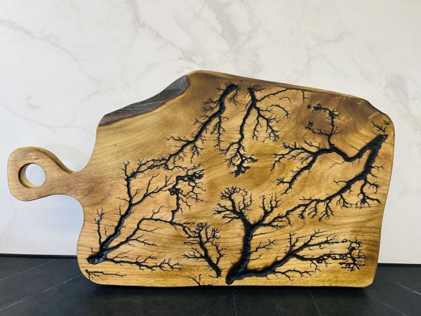 Дерев'яна дошка для подачі блюд, обробна дошка 58х33 см