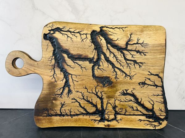 Дерев'яна дошка для подачі блюд, обробна дошка 53х35 см