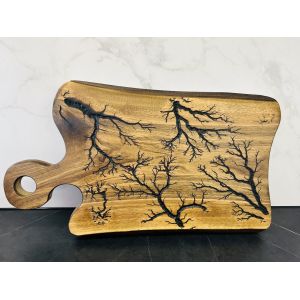 Дерев'яна дошка для подачі блюд, обробна дошка 51х30 см