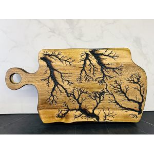 Дерев'яна дошка для подачі блюд, обробна дошка 53х30 см