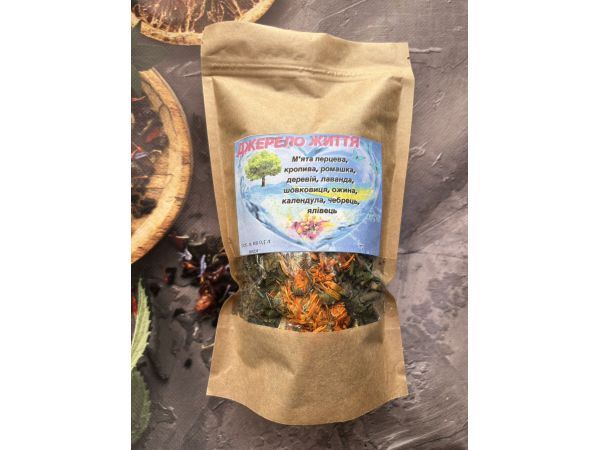 Чай карпатський трав’яний в крафтовій упаковці, 60 г Джерело життя