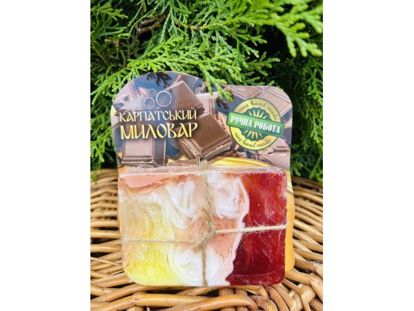 Карпатський Миловар, мило ручної роботи, 100 г Шоколад