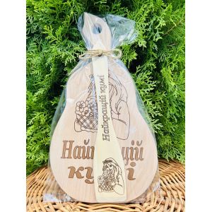 Дерев'яний набір подарунковий Найкращій Кумі подарунок на день Матері