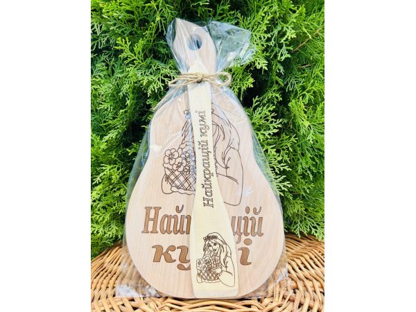 Дерев'яний набір подарунковий Найкращій Кумі подарунок на день Матері