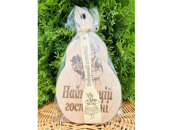 Дерев'яний набір подарунковий Найкращій Господині подарунок на день Матері