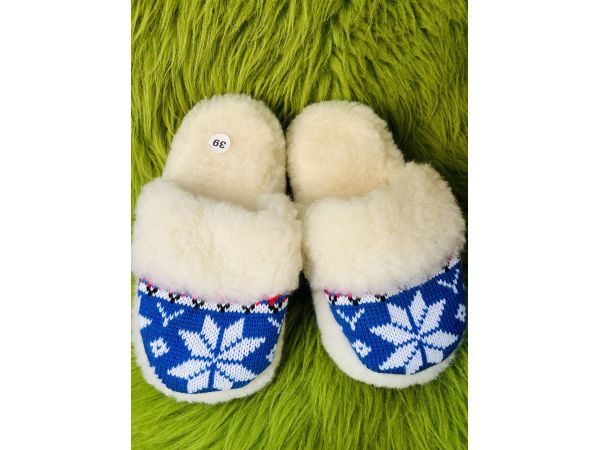 Домашні капці з овечої шерсті, всувки, тапочки домашні, 39 розмір