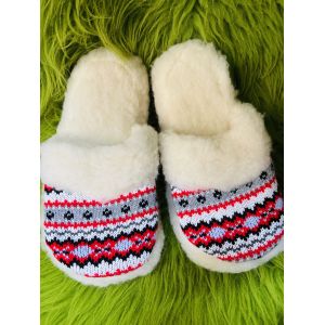 Домашні капці з овечої шерсті, всувки, тапочки домашні, 40 розмір