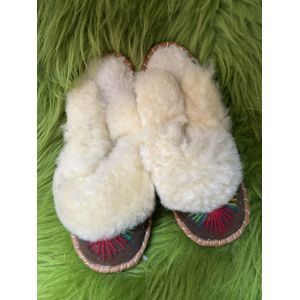 Домашні жіночі тапочки з овчини (закопанки) 37 розмір