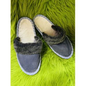 Закопанки жіночі, тапочки з овечої шерсті (тапочки з овчини закопанки, тапочки хутро закопанки ) 38 розмір
