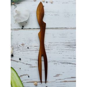 Виделка кухонна з натурального дерева