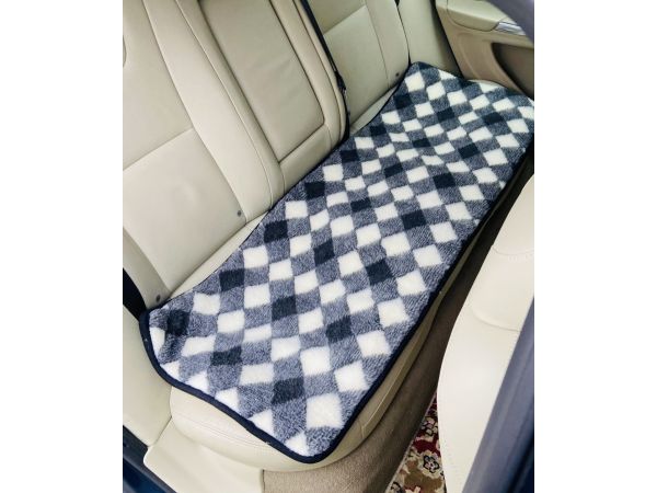 Накидка на заднє автомобільне сидіння з овечої вовни ромб