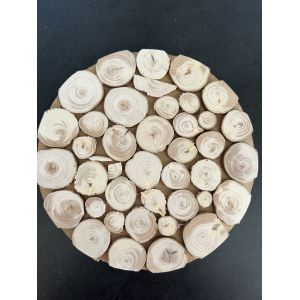 Дерев’яна підставка під гаряче з ялівцю, 17 см двостороння