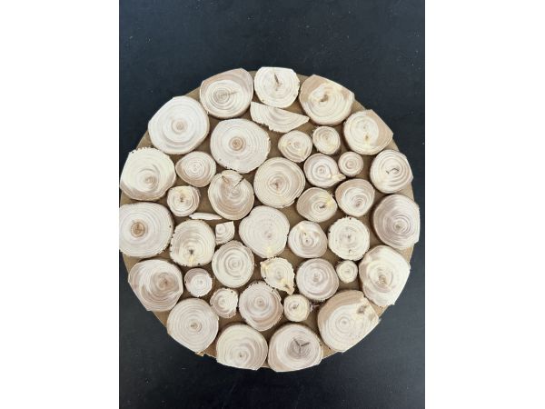 Дерев’яна підставка під гаряче з ялівцю, 17 см двостороння