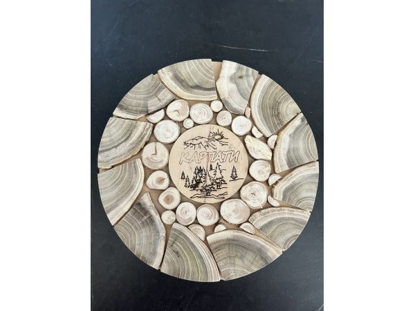 Дерев’яна підставка під гаряче "КАРПАТИ" 22 см
