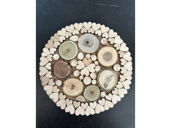 Дерев’яна підставка під гаряче 20 см