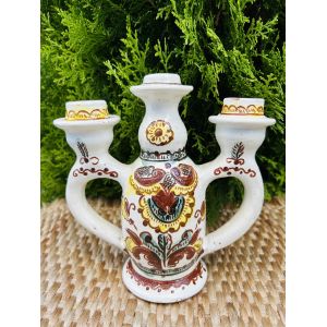 Косівська кераміка Підсвічник 16х18х7 см ручна робота