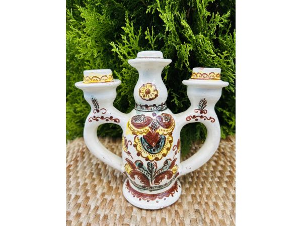 Косівська кераміка Підсвічник 16х18х7 см ручна робота