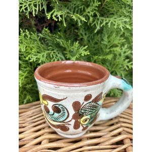 Косівська кераміка чашка горнятко  ручний розпис горнятко для кави 250 мл