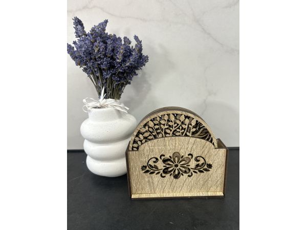 Дерев’яна піставка під гаряче з ялівцю 22 см