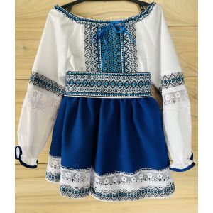 Вишитий костюм для дівчинки,  вишиванка дитяча, розмір 4 зріст 110