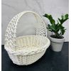 Кошик з білої лози 35х27х32 Великодній кошик