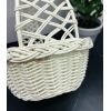 Кошик з білої лози 31х25х28 Великодній кошик