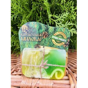 Карпатський Миловар, мило ручної роботи, 100 г Смерекове