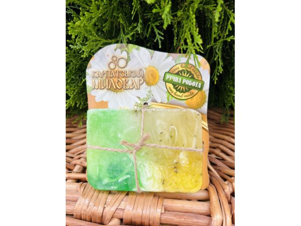 Карпатський Миловар, мило ручної роботи, 100 г Ромашка