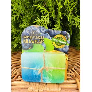 Карпатський Миловар, мило ручної роботи, 100 г Чорниця